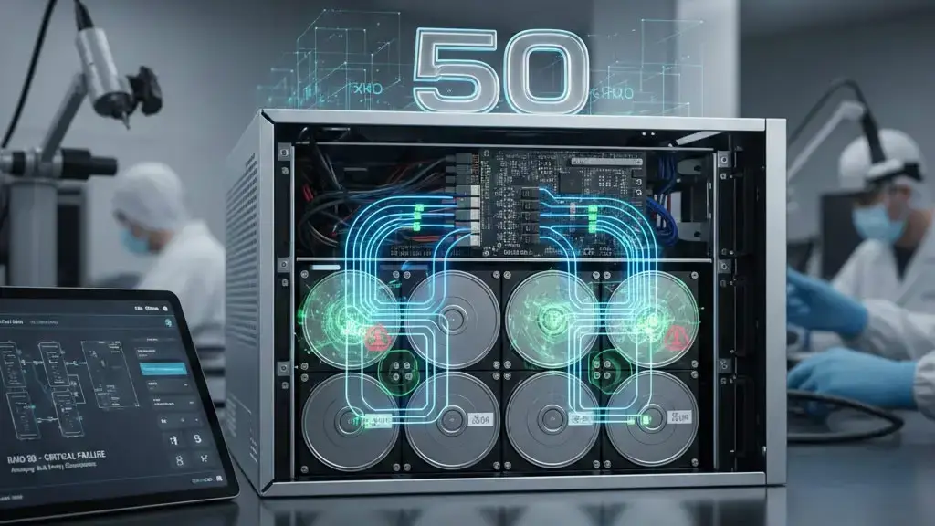 Profesyonel RAID 50 Veri Kurtarma ve Laboratuvar Ortamında Teknik Analiz Süreci